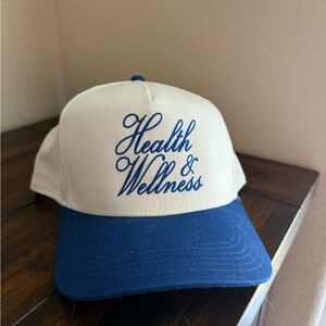 Health & Wellness Blue and White SnapBack trucker hat